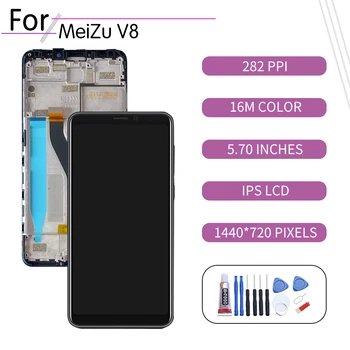 

5.7"Original For MEIZU V8 Standard LCD Touch Screen Digitizer Assembly For Meizu V8 Display with Frame Replacement 32GB 3GB RAM