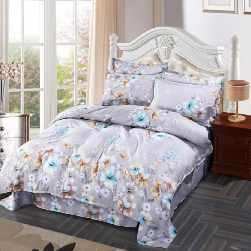 

NTZL 01 Ultratex Home Textile Printed Multi Color Multi Sizes Comfortable Brushed Suede Bedding Sets Duvet Cover Bed Sheet Pillo