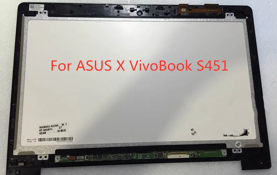 Для ASUS X VivoBook S451 в сборе N140BGE-E43 ЖК-дисплей с крышкой экрана ноутбука