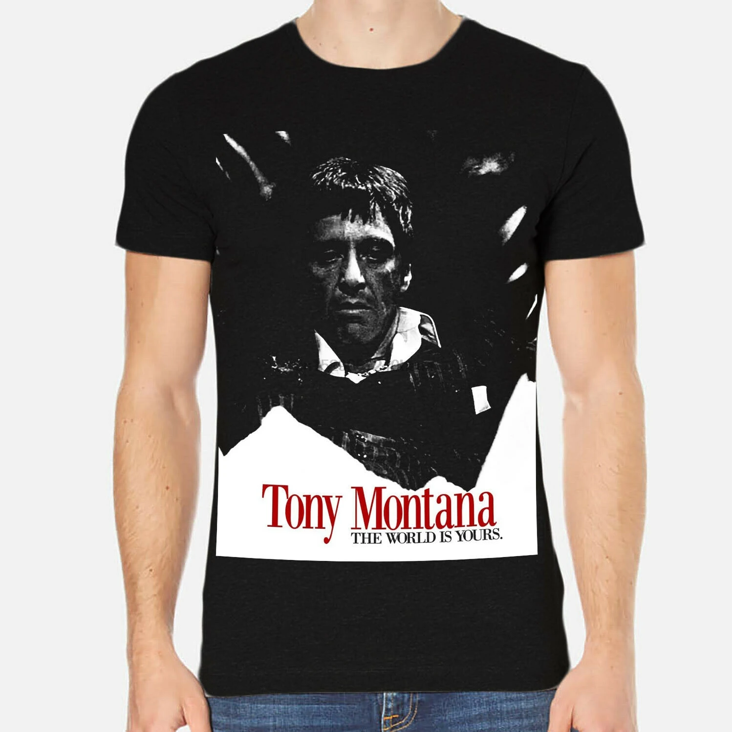 アル パチーノトニーモンタナスカーフェイス有名人男性tシャツtシャツ綿100 のtシャツシャツブランド服のトップスtシャツ Aliexpress
