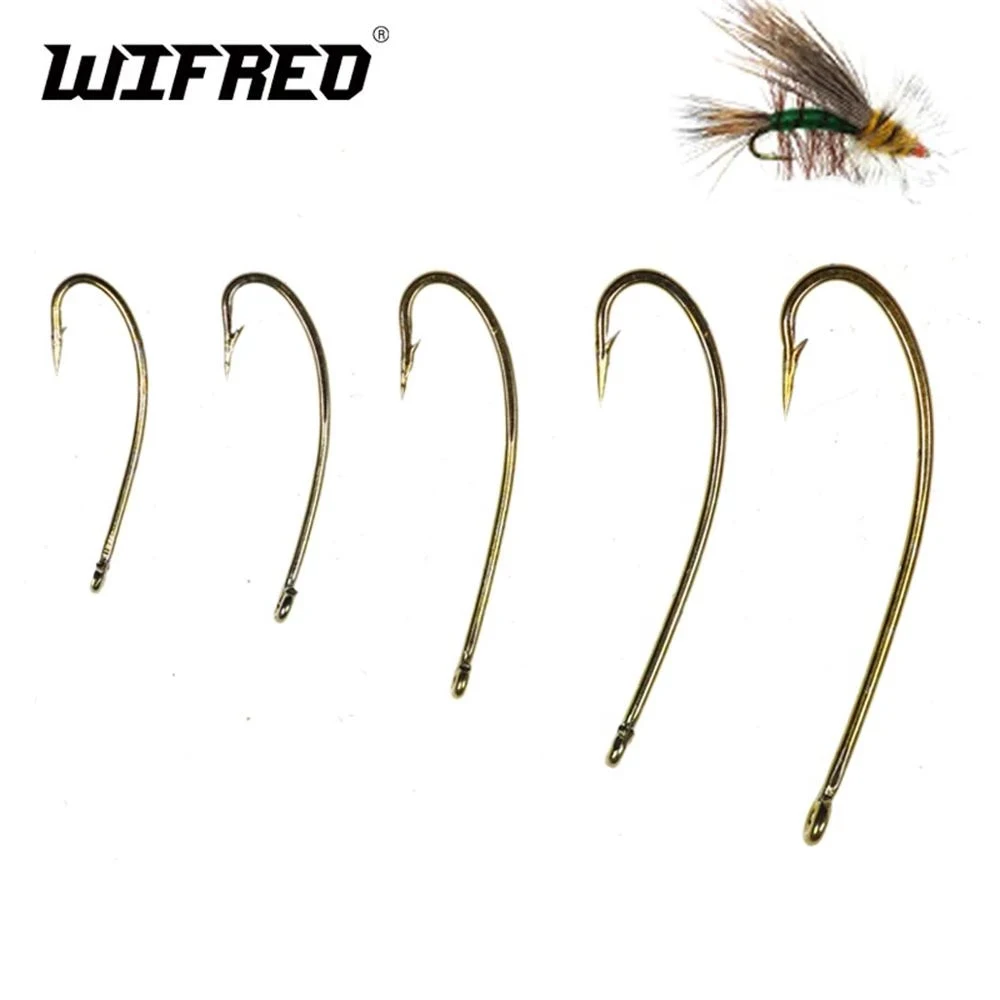 Wifreo 500PCS 3XL Long Shank High Carbon Steel Nymph Dry Fly Hook