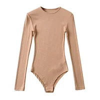 BRADELY MICHELLE Spring Autumn Women Casual Long-Sleeve O-neck Knitted Bodysuit Streetwear Skinny Elastic Jumpsuits - Image 6