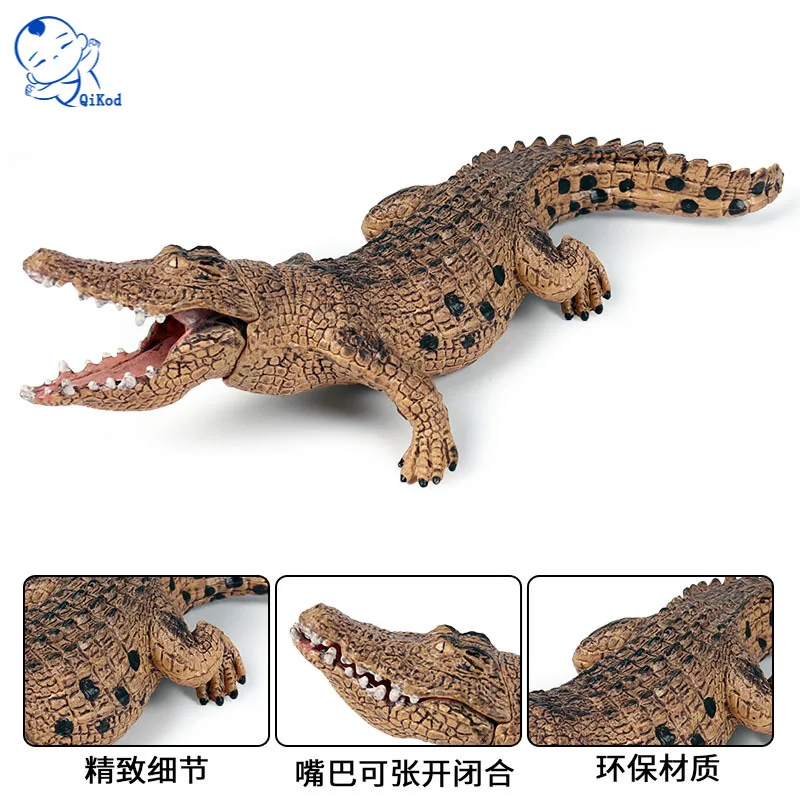 Новая детская игрушка модель дикой имитации крокодила дикое животное для