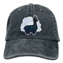 Галактика Альпака Джинсовая Шляпа Регулируемая Мужская вымытая бейсболка