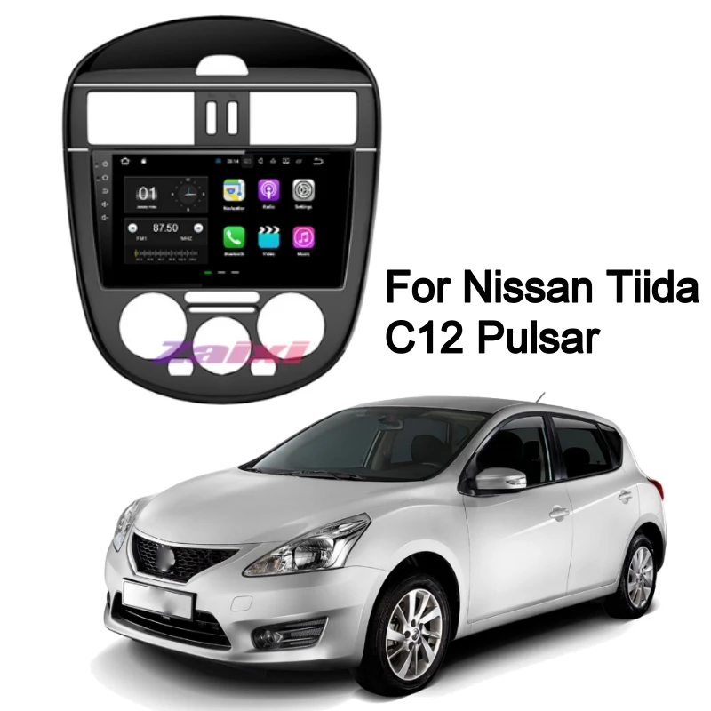  Pantalla de sistema Multimedia Android para coche, reproductor automático Gps para Nissan Tiida C1 Pulsar ~ pantalla de Audio de Radio de navegación Navi
