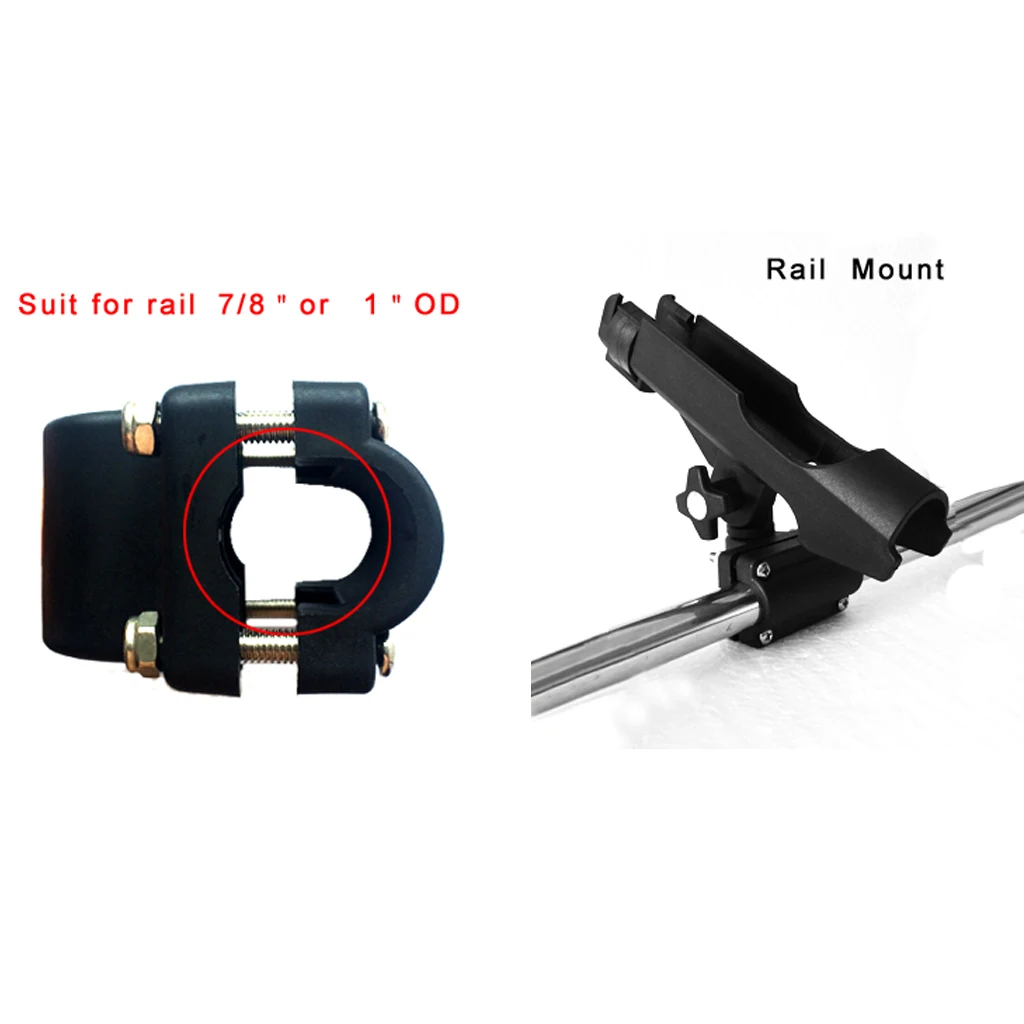 Fishing Support Rod Holder/ Bracket, Kayaking Yacht Fishing Tackle Tool, 360 Degrees Rotatable With Screws For Boat