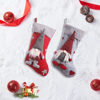 

New year's socks Winter Christmas Socks Christmas decoration gift bags Faceless doll Santa Claus Snowman Christmas stockings