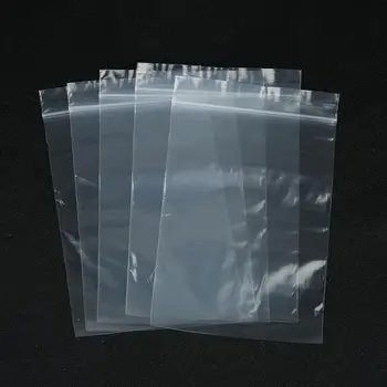 

100pcs/pack 4*6/5*7/6*8/7*10cm Bulk Thick Jewelry Packaging Ziplock Zip Zipped Lock Reclosable Plastic Poly Clear Bags Supplies