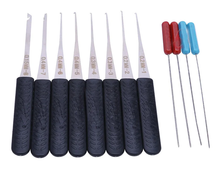 Набор прозрачных открывалок с 15 инструментами в черном пакете 1 и 2 для удаления