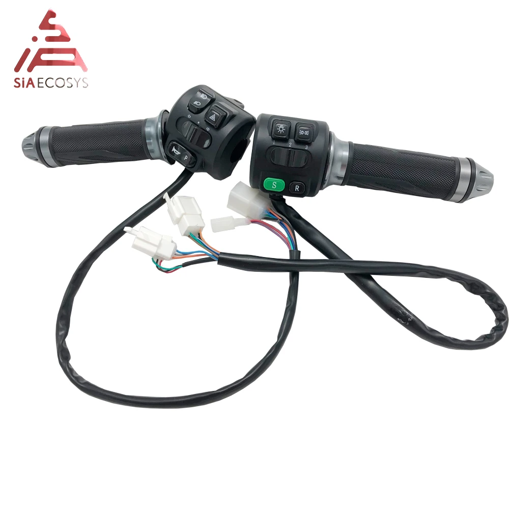 

SiAECOSYS Z6 Throttle With Combination Switch Bike Throttle For Electric Scooter With Parking Function