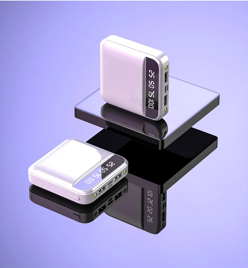 Быстрое мини-зарядное устройство 30000 мАч, зарядное устройство с двумя usb-портами, внешний аккумулятор, портативное зарядное устройство для iPhone 8, 11 X, Xiaomi
