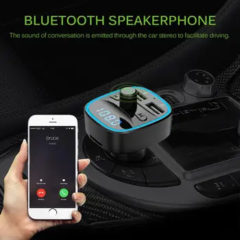 

Hot Onever FM Modulator 5V2.4A FM Transmitter Dual USB Ports Car Charger MP3 Player Car Lighter Bluetooth Handfree Call MP3 play