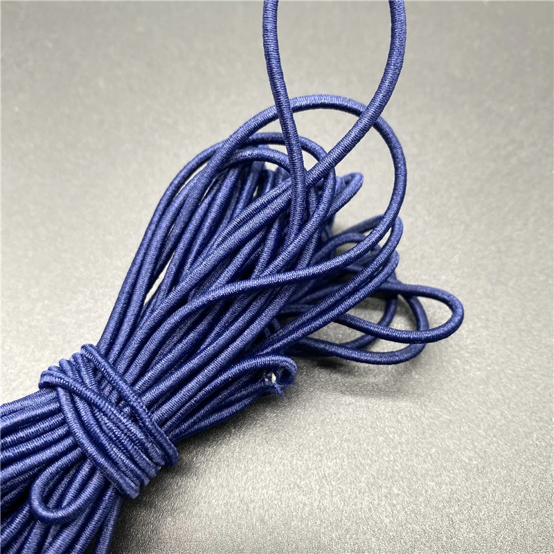 5 Meter 2.5mm 2mm Colorful High-Elastic Round Elastic Cord Rubber