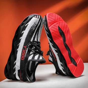 

2020 New Blade Men's Sports Shoes Air Mesh Sneakers for Men Lace Up Running Shoe Men Plus Size Sports Shoes Men Jogging Footwear