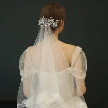 

Charming Opal crystal Bridal Headpiece Handmade Wedding Hair Clip Comb Party Prom Women Hair Jewelry Hair Accessories