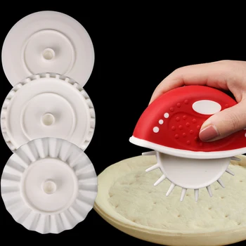 

Detachable Divider Dice With Handle Baking Tool Dough Prep Wheel Roller Embossing Slicer Multifunctional Crust Pizza Cutter Set