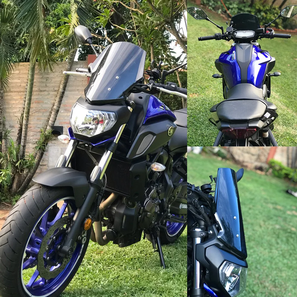 Ветровая защита для лобового стекла MT07 FZ07 экрана с монтажным кронштейном Защита