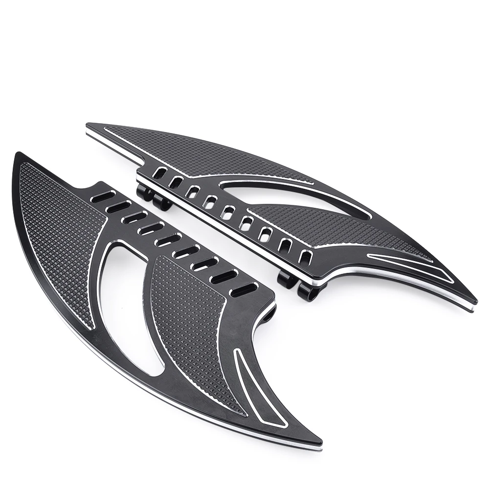 JAER Мотоцикл CNC Томагавк драйвер растянутые половицы валик для ног для Harley Touring Softail FL 86-15 Dyna FLD