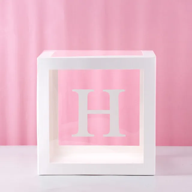 First Birthday Balloon Boxes for Party Decorations - Baby Shower Decor with ONE Letter