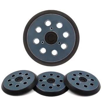 

5 Inch 8 Hole Replacement Sander Pads 5 Inch Hook and Loop Sanding Backing Plates for Makita Porter Cable(4 Packs)