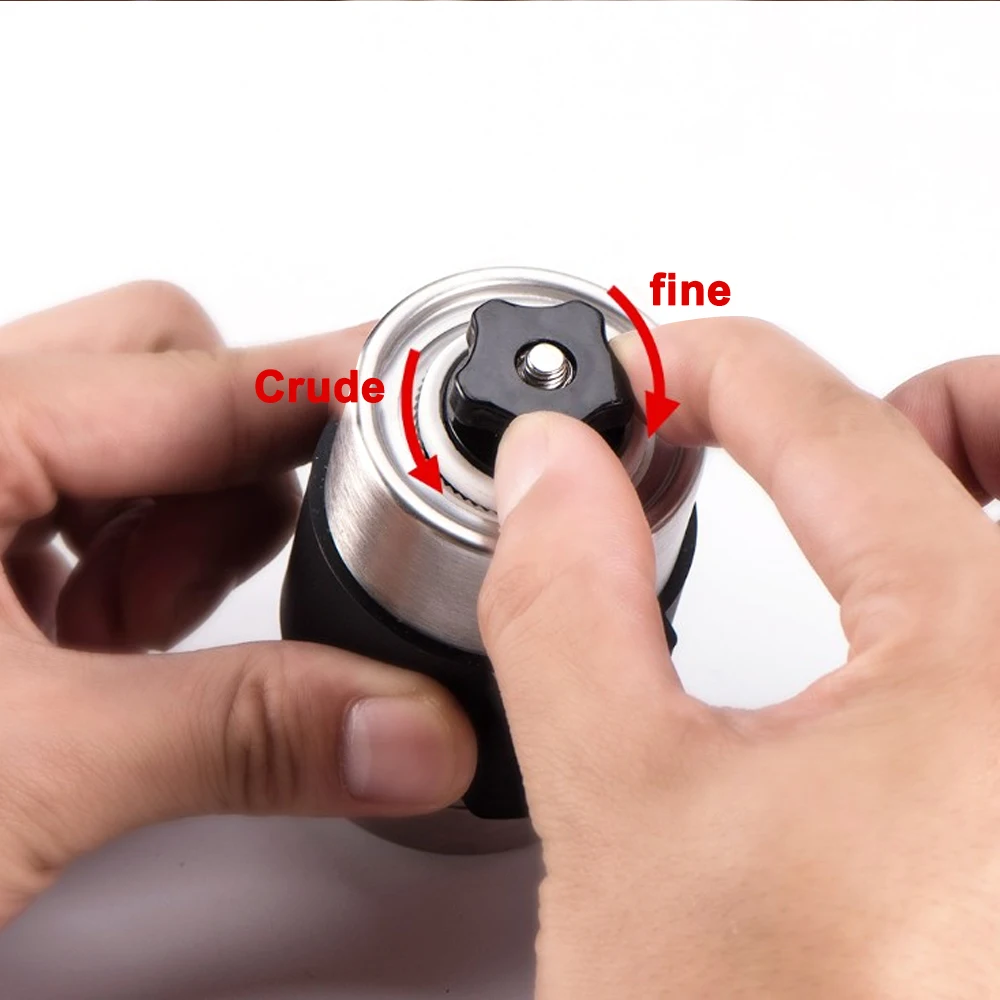 JuneJour Silver Grinder Mini Stainless Steel Hand Manual Handmade Bean Burr Grinders Kitchen Tool Crocus Grinders