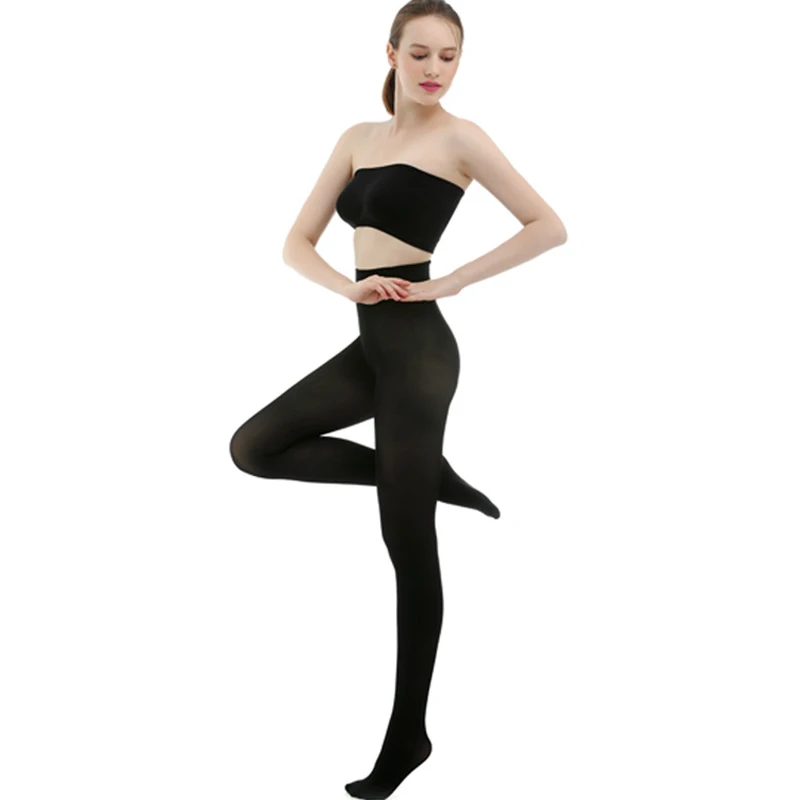 Black-Tights FENNASI, сексуальные толстые теплые женские колготки, одежда для улицы, Чулочные изделия, штаны, высокая талия, эластичные колготки, дамские, черный светильник, колготки для ног - Цвет: Black-Tights