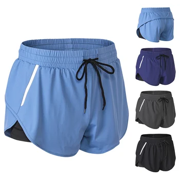 

Women Quick Drying Shorts Night Reflective Strips Fitness Sports Short Pants H9