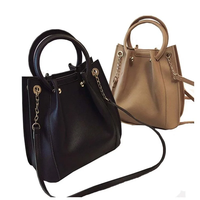 

St.Michelle A Women bag with Colorful Strap Bucket Bag Women PU Leather Shoulder Bags Brand Designer Ladies Crossbody messenger