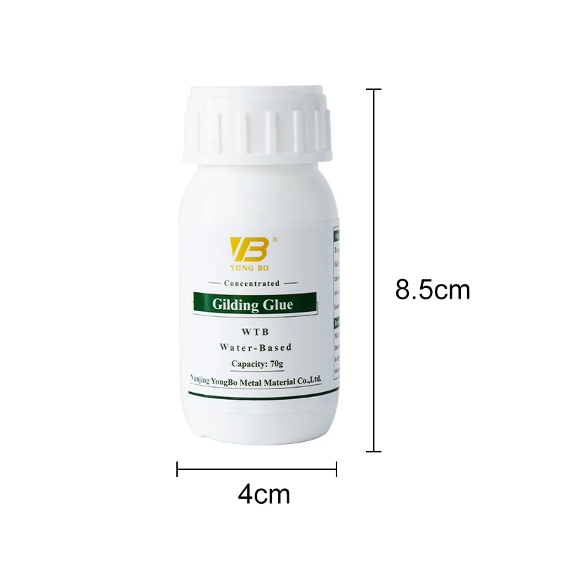 Imitation Gold Leaf Sheets Gilding Glue Gold Foil Arts Craft Paper Powder Water-based Concentrated Glue & Varnish