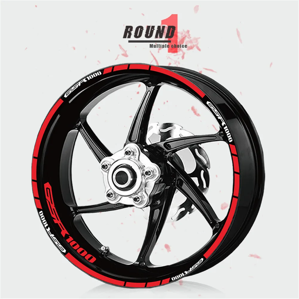Наклейка на мотоцикл, отражающая, водонепроницаемая, солнцезащитная, наклейки на колеса, наклейки на колеса, супер сильная слизистая оболочка для SUZUKI GSR1000 GSR 1000