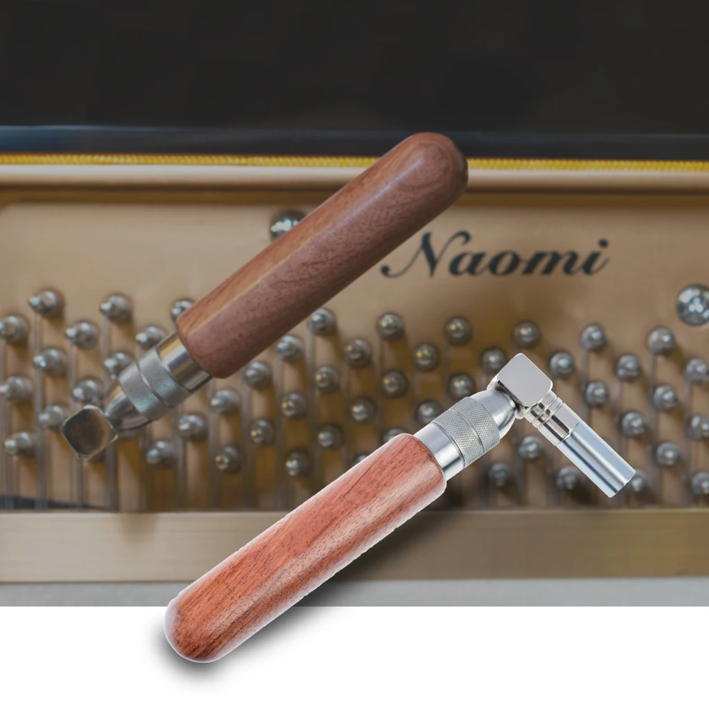 

Piano Tuning Spanner Wrench Tool Octagon Core Stainless Steel Hammer Rosewood Handle Tuning Hammer Tuner Spanner Tool