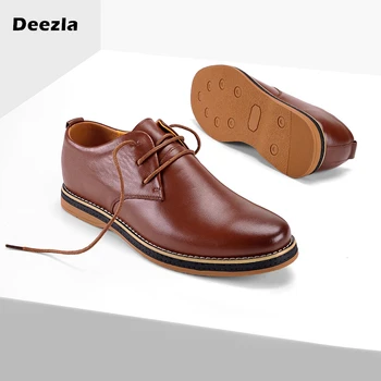 

Genuine Leather Loafers Men Moccasin Fashion Sneakers Man Flat casual shoes New 2020 Lace up Male Business Shoes Brand Footwear