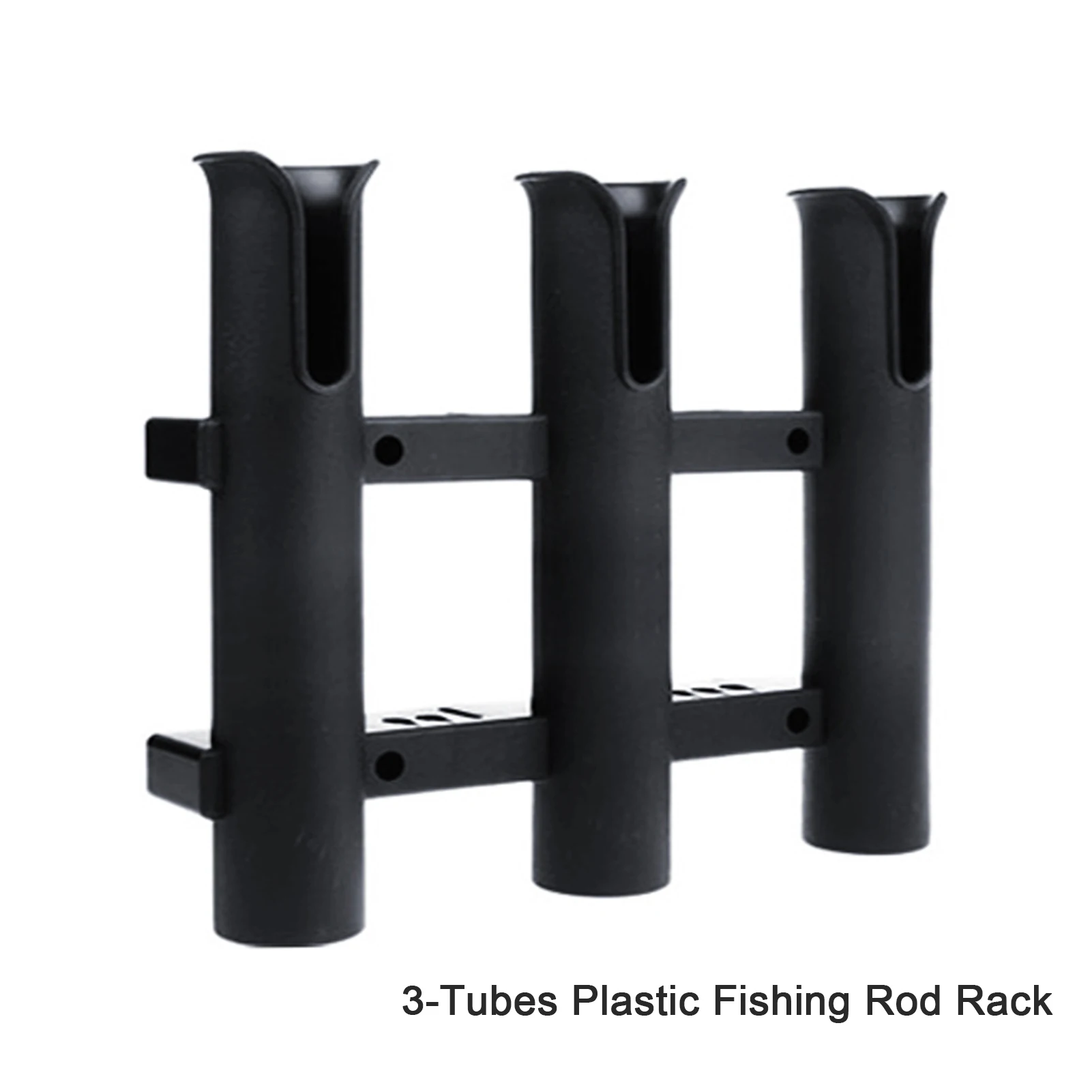 Fishing Rod Rack Rod Holders 3 Tube Plastic Rod Racks Rail Mount Clamp ...