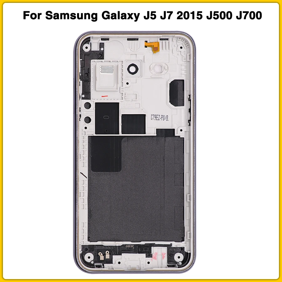 Чехол с полным корпусом для samsung Galaxy J5 J7 J500 J700 J500F J500H корпус со средней рамкой крышка батареи дверь задняя крышка