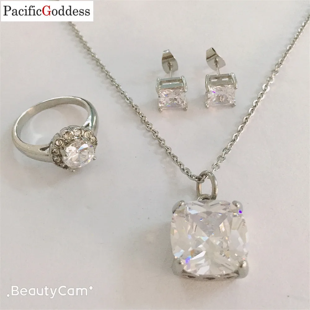 

crystal jewelry set stainless steel jewelry set