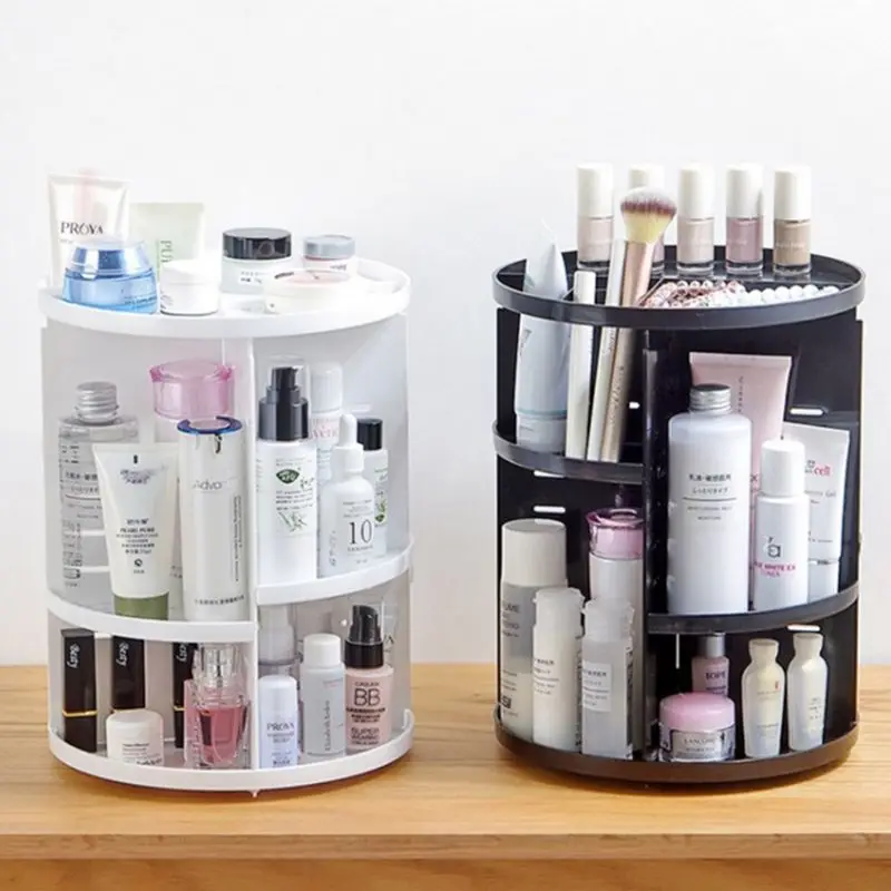 

Rotate the cosmetic container 360 degrees Jewerly Makeup Storage Holder