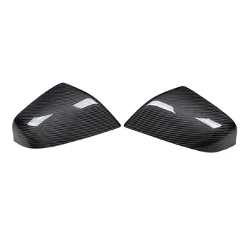 

2Pcs Car Carbon Fiber Side Rear View Mirror Cover Decorative Cover for Tesla Model S 2014-18