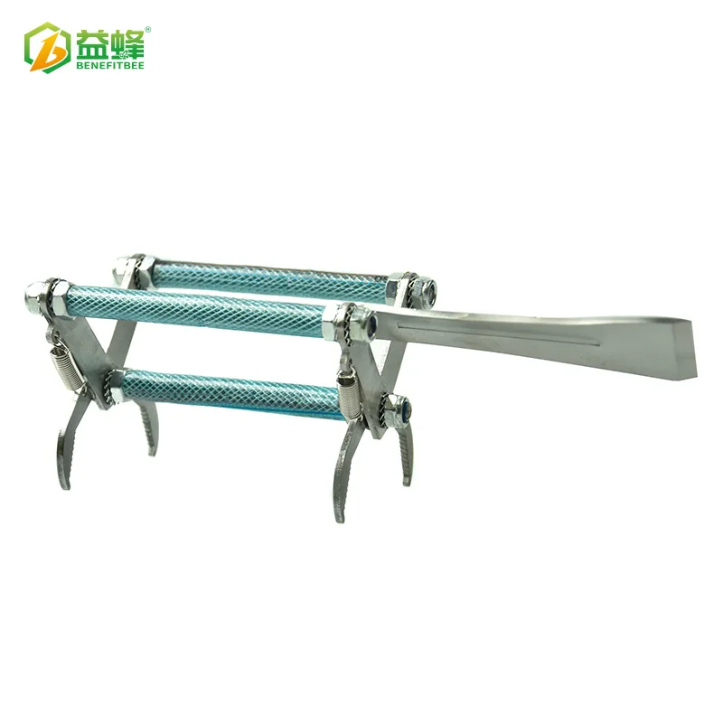 

Excellent Quality Beekeeping Tools Three Tube with Shovel Mention Spleen Clip Hive Honeycomb Frame Honeycomb Clip Multi-function