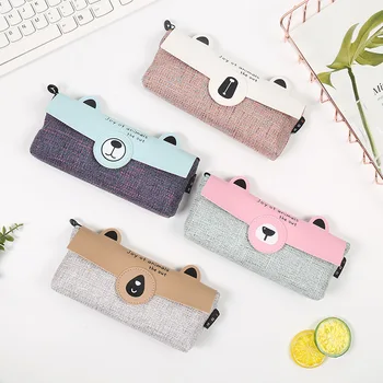 

Bear pencil case Creative school supplies Kawaii trousse scolaire stylo kalem kutusu pencilcase estuche escolar box