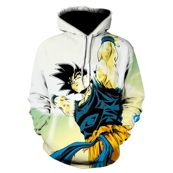 

Dragon ball Z goku 3D printed hoodie sweatshirt 2020 hip hop hoodie street white tracksuit street hoodie