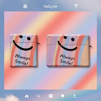 

For Airpods Case Smile Case For Airpods 1/2 Case Soft Back Protective Earphone Headphone Cover For Airpods Pro Case For Girls