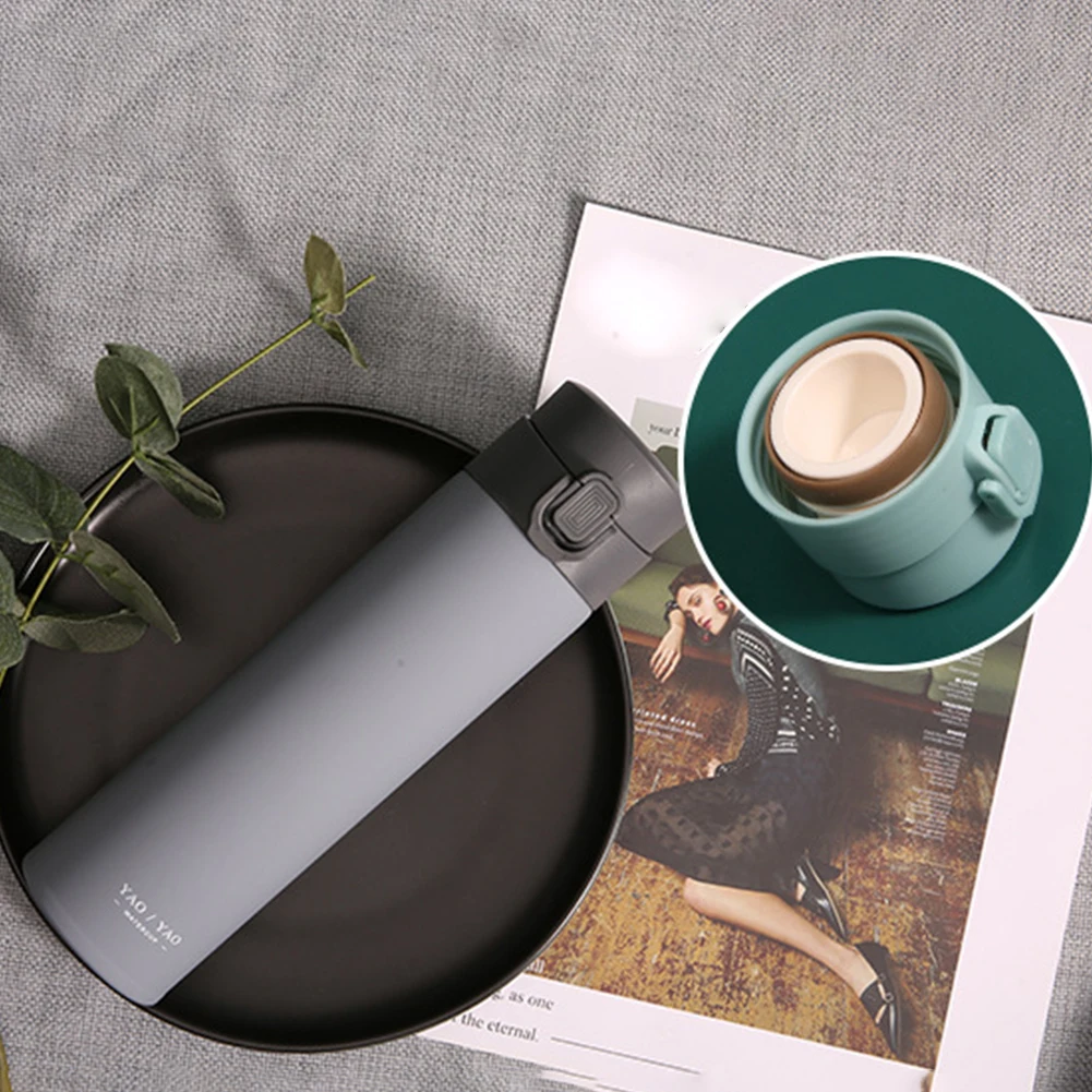 350ML Outdoor Mug Heat Preservation Leak Proof Vacuum Flask Travel Insulated Drinking Tea Stainless Steel Office Water Bottle