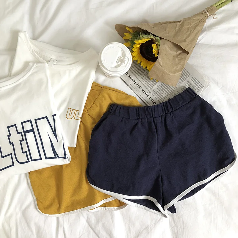 

Zz77421 [Yellow Zheng] Korean-style Lettered Loose Short Sleeve T-shirt + Casual Short Pants Sports Set WOMEN'S Dress