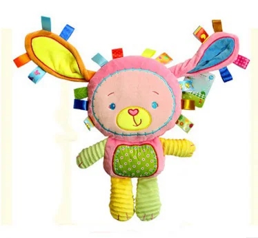 8 видов стилей Игрушки для малышей плюшевая погремушка Слон/обезьяна/Лев/кролик животные детские колокольчики кукла животные погремушки Новорожденные игрушки - Цвет: As picture