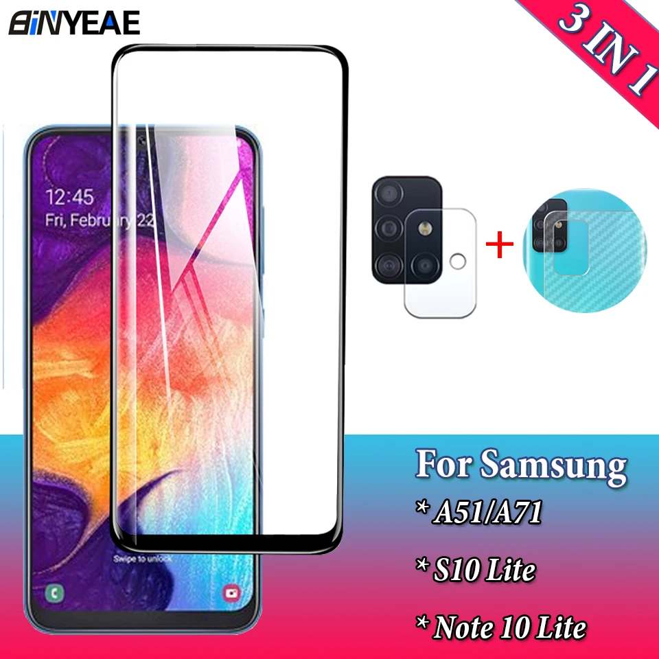 3 в 1 камера + защита экрана наклейка на заднюю крышку из углеродного волокна для