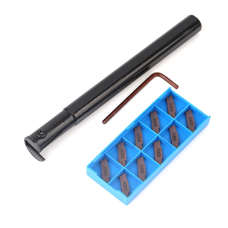 

10 Units MGMN200 carbide insert + 1 piece of high strength clamping MGIVR2016-2 turning tool boring bar support + key