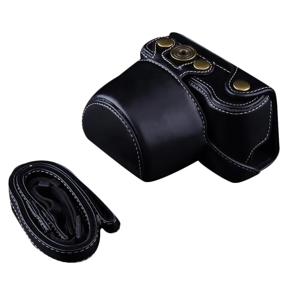 

Pu Leather Camera Bag Case Cover Pouch For Sony A5000 A5100 A6000 A6300 Protection Durable Portable Camera Accessories