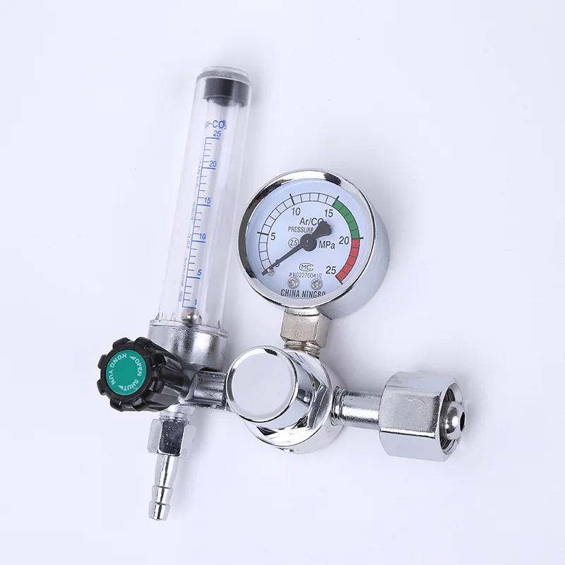 Argon Regulator CO2 Mig Tig Flow-Meter Gas-Regulators Flowmeter Welding Weld Gauge Argon Pressure Reducer 0-25Mpa flow meter gas pressure regulator