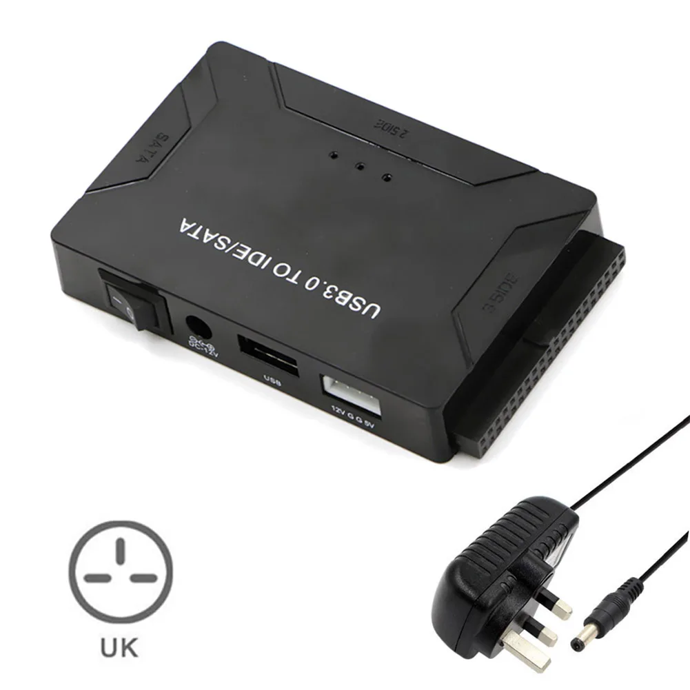 USB 3,0 SATA ide-конвертор адаптер для жесткого диска высокоскоростной портативный для ноутбука LHB99 - Цвет: UK plug