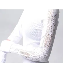 Женская сексуальная рубашка, спортивный топ, рубашка с длинными рукавами, женские топы Спортивные, для спортзала, Dri Fit, для тренировок, для танцев, быстросохнущая трикотажная одежда для женщин